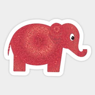 Cute elephant Alabama Sticker